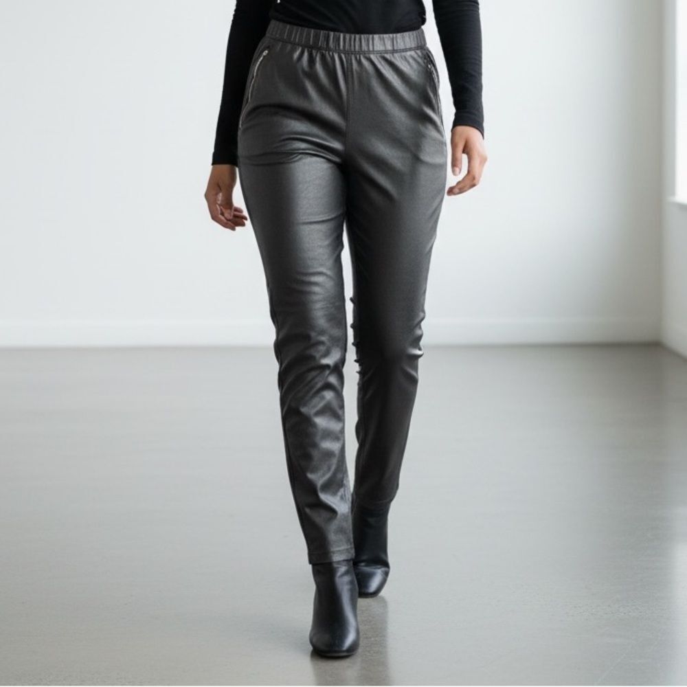 Stradivarius Charcoal Flare Split Pants
